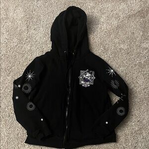 Authentic Disney 100 Women’s Black Zip Hoodie
